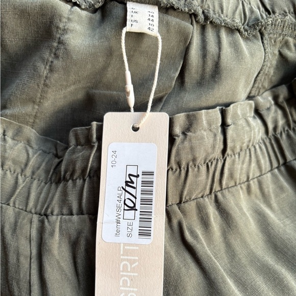 BNWT Esprit Dark Green Khaki Relaxed Fit Pants | Size 10 - Picture 4 of 4